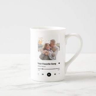 Taza De Porcelana Canción personalizado canción favorita un café fot