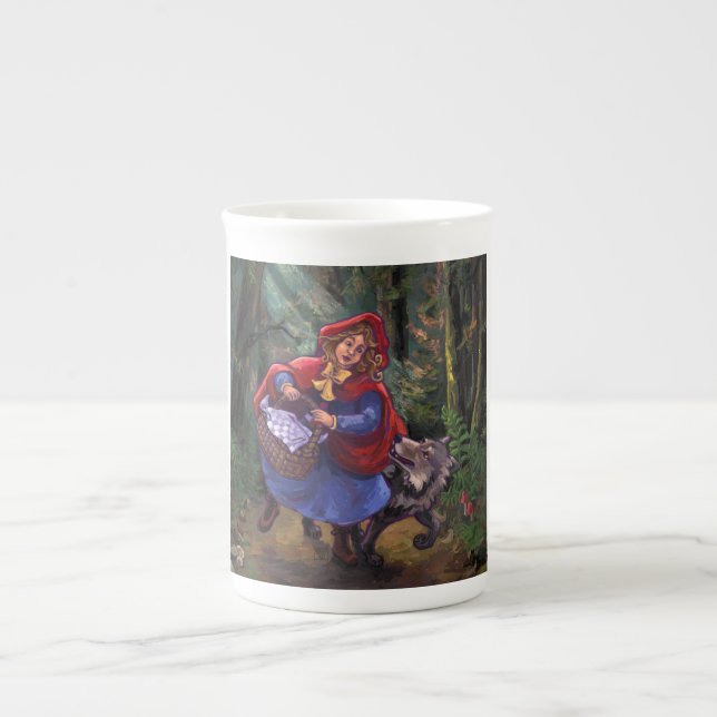 Taza De Porcelana Caperucita Roja (Frente)