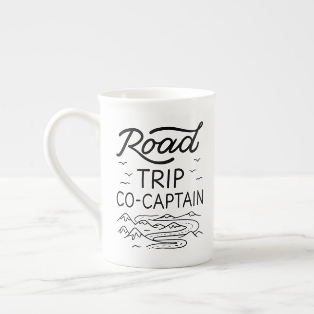 Taza De Porcelana Capitán de Viaje por Carretera I (Izquierda)