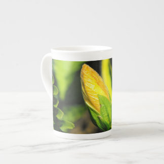 Taza De Porcelana Capullo de Flor de Hibisco