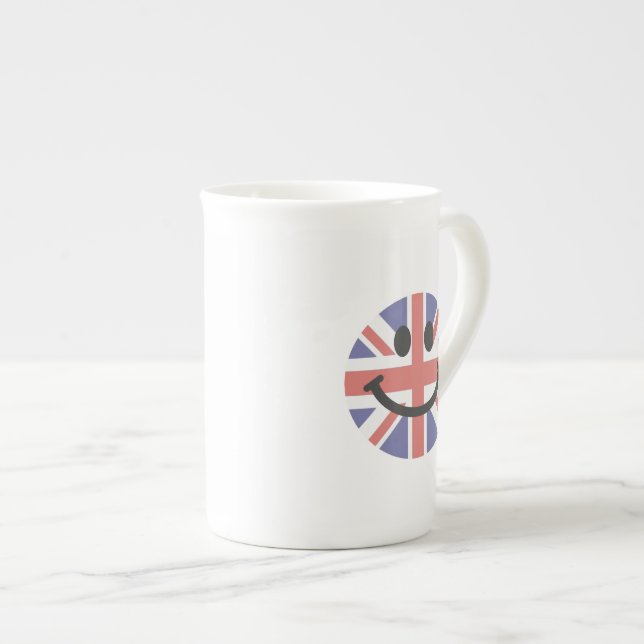 Taza De Porcelana Cara británica de la bandera (Derecha)