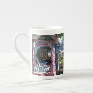 Taza De Porcelana Casas en fila - Viñedo de Martha