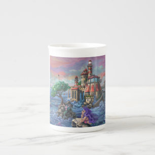 Taza De Porcelana Castillo de Sirena