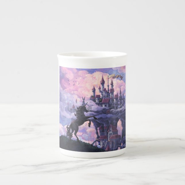 Taza De Porcelana Castillo de Unicornio (Frente)