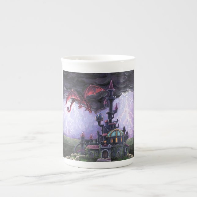 Taza De Porcelana Castillo del Dragón (Frente)