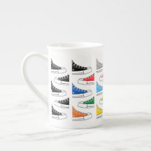 Casual Colorful Sneakers Bone China Mug