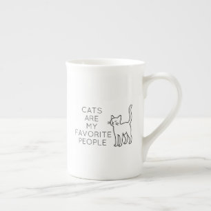 Taza De Porcelana Cats are my favorite people