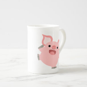Taza De Porcelana Cerdo Personalizado Cute Joyous