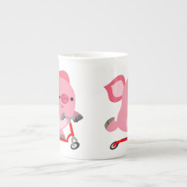 Taza De Porcelana Cerdo Personalizado de ciclismo callejero
