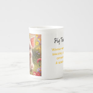 Taza De Porcelana Cerdo - Zodiaco Chino