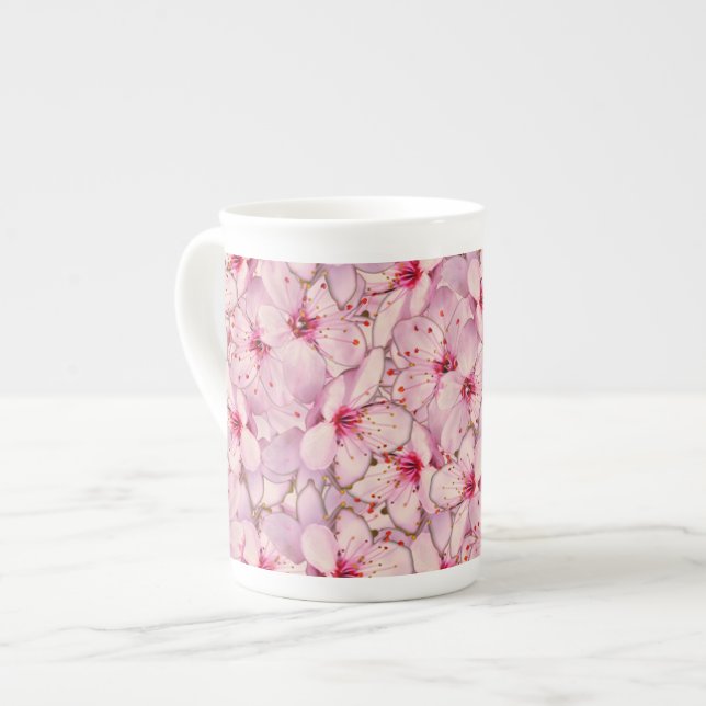 Taza De Porcelana Cerezo en flor (Izquierda)