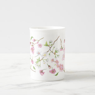 Taza De Porcelana Cerezo en flor