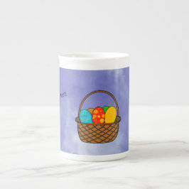 Taza De Porcelana Cesta de Pascua