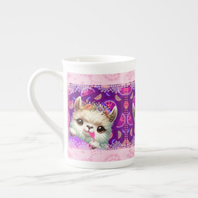 Taza De Porcelana Cheeky Llama (Izquierda)