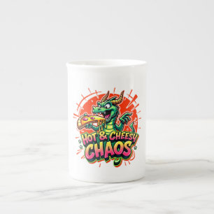 Taza De Porcelana Cheesy Dragon Delight