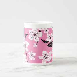 TAZA DE PORCELANA CHERRY BLOSSOM - SAKURA (LITE PINK)