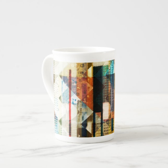 Taza De Porcelana Chevron Urbano II (Izquierda)