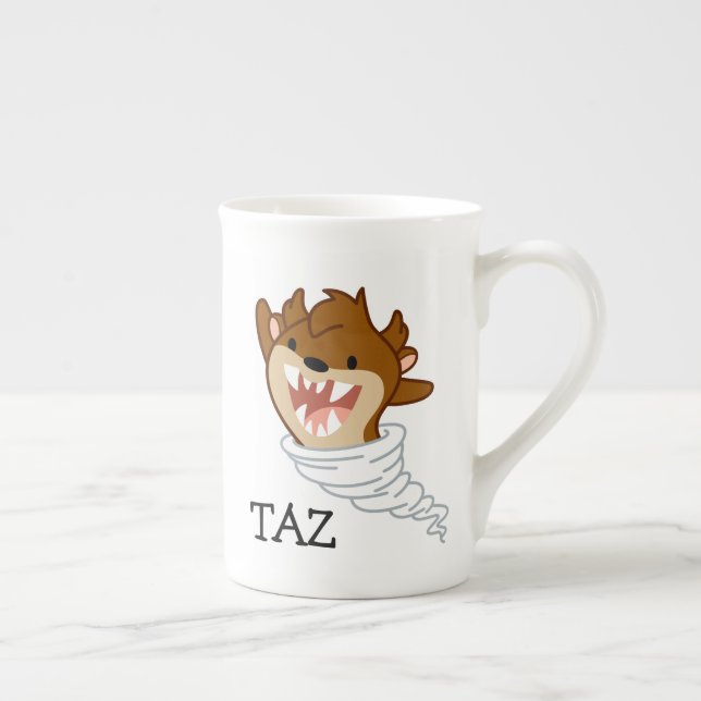 Taza De Porcelana Chibi Tornado TAZ™ (Derecha)