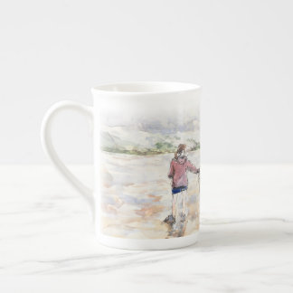 Taza De Porcelana Chica con un caballo en la playa