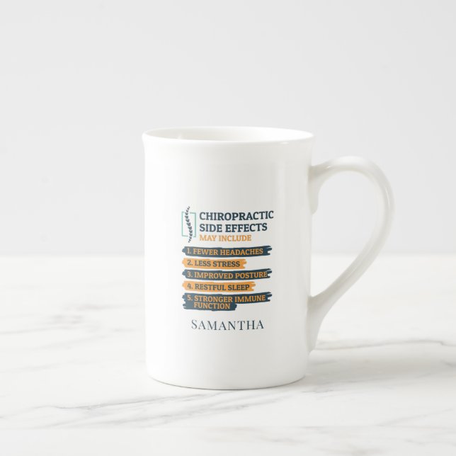 Taza De Porcelana Chiropractic Side Effects Personalized Swag (Derecha)