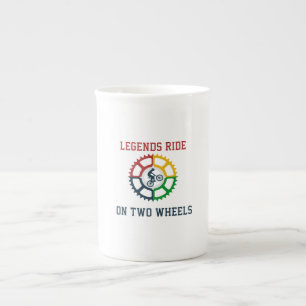 Taza De Porcelana Ciclismo de cosecha rústica