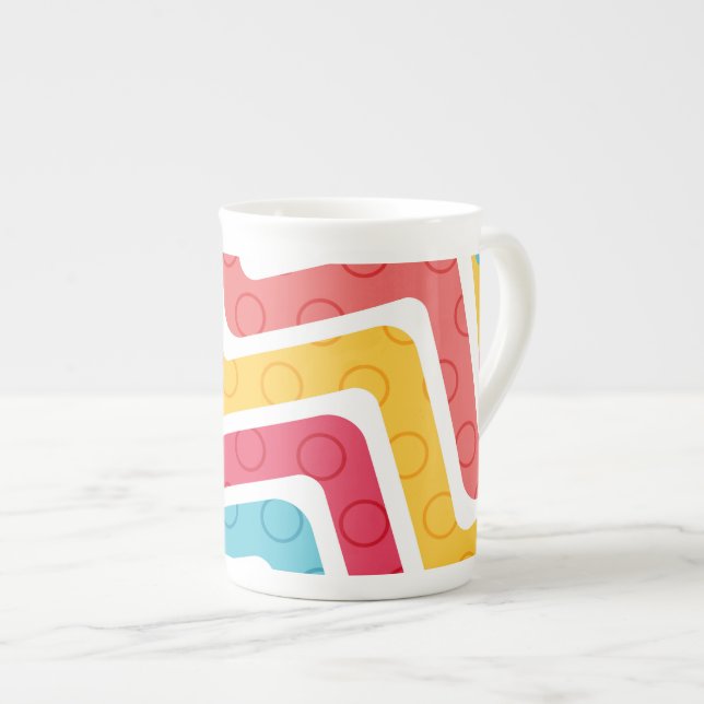 Taza De Porcelana Cifras geométricas 4 (Derecha)