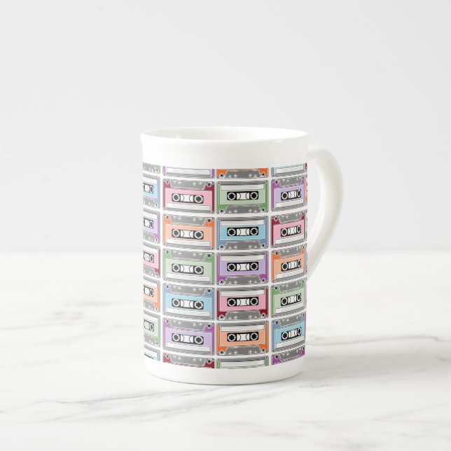 Taza De Porcelana Cintas Cassette (Derecha)