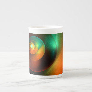 Taza De Porcelana Círculos coloridos Patrón de arte abstracto modern
