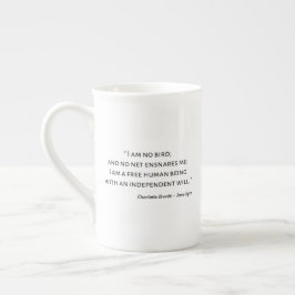 Taza De Porcelana Cita 2 de Jane Eyre - Estilo clásico