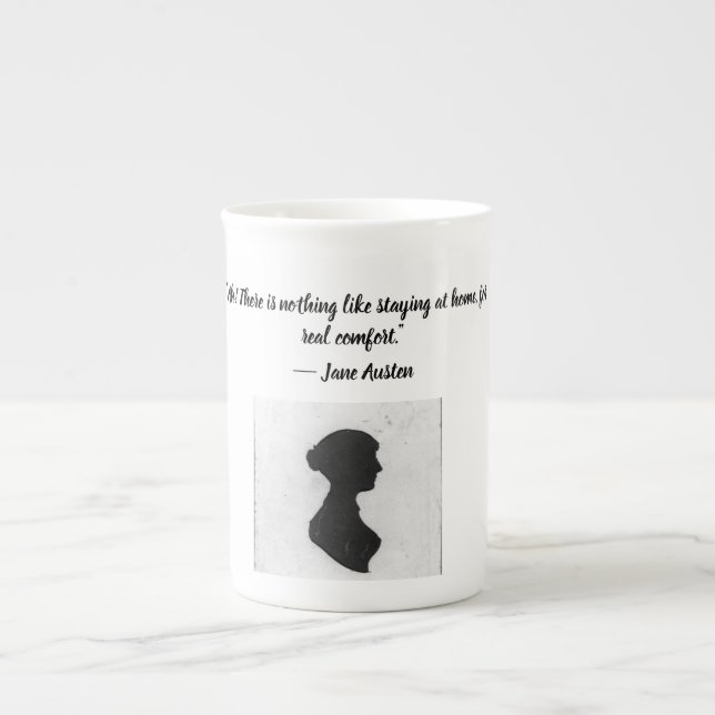 Taza De Porcelana Cita de Mug con Jane Austen (Frente)