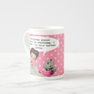 Taza De Porcelana Cita divertida del café