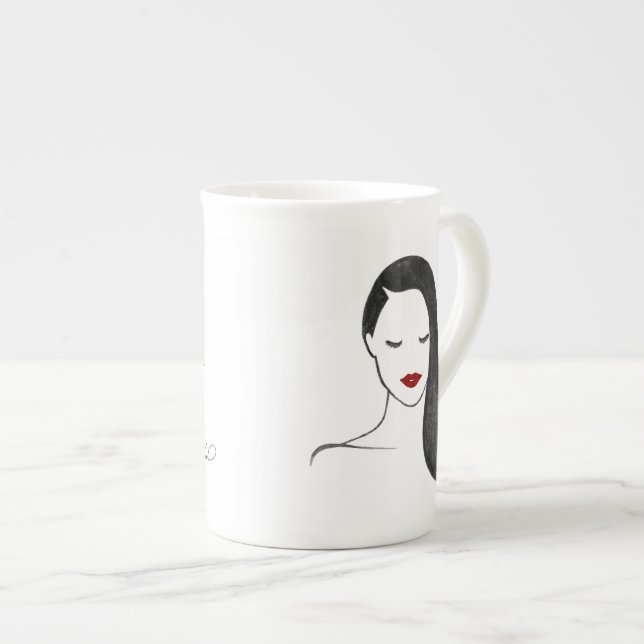 Taza De Porcelana Cita feminista de la Duquesa Meghan Markle (Derecha)