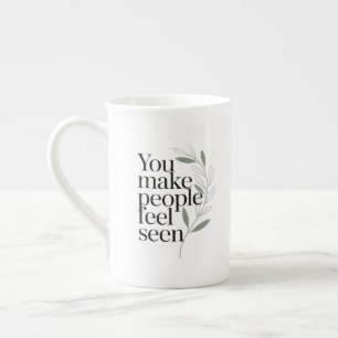 Taza De Porcelana Cita personalizada El futuro es brillante