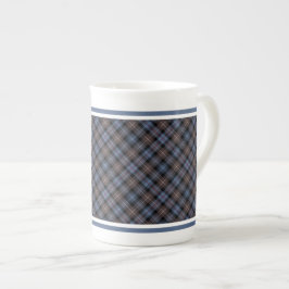Taza De Porcelana Clan Mackenzie Weathered Tartan Brown y Blue