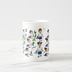 Taza De Porcelana Clase que cultiva un huerto