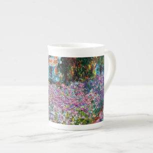 Taza De Porcelana Claude Monet: Iris en el jardín de Monet