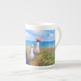 Taza De Porcelana Claude Monet: Paseo del acantilado en Pourville