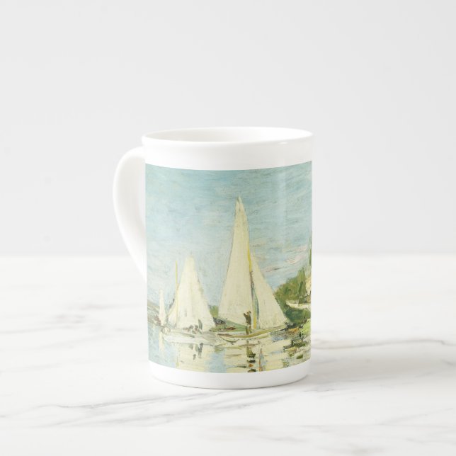 Taza De Porcelana Claude Monet. Regattas en Argenteuil (Izquierda)