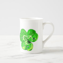 Taza De Porcelana Clovers Dew Drops Mug - Mañana fresca