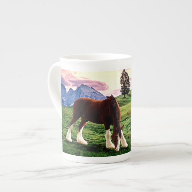 Taza De Porcelana Clydesdale Sunset (Izquierda)
