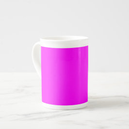 Taza De Porcelana Código hexagonal rosa neón FF00FF