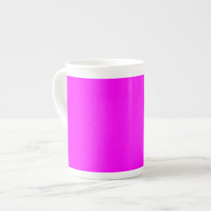 Taza De Porcelana Código hexagonal rosa neón FF00FF