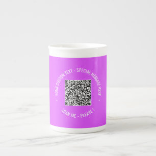Taza De Porcelana Código QR Explorar información de bloqueo Personal