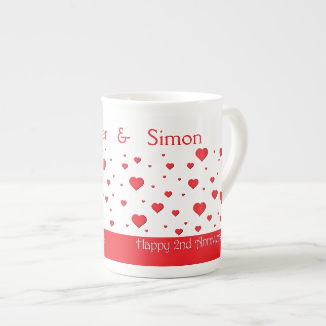 Taza De Porcelana Coffee Mug - China Ósea - 2º aniversario (Derecha)