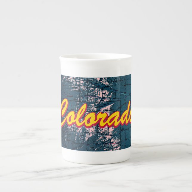 Taza De Porcelana Colorado (Frente)