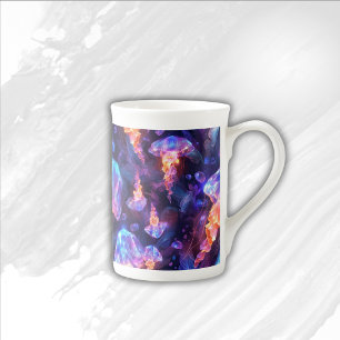 Taza De Porcelana Coloridas marismas bajo el mar