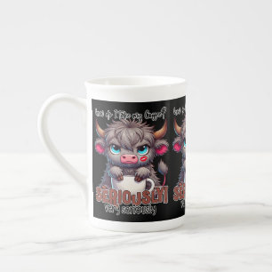 Taza De Porcelana ¿Cómo Tomo Mi Café? Enserio Muy Enserio 