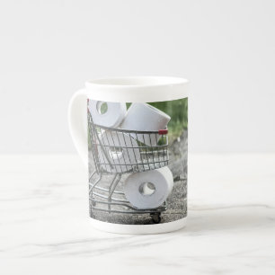 Taza De Porcelana Compras de papel higiénico Covid