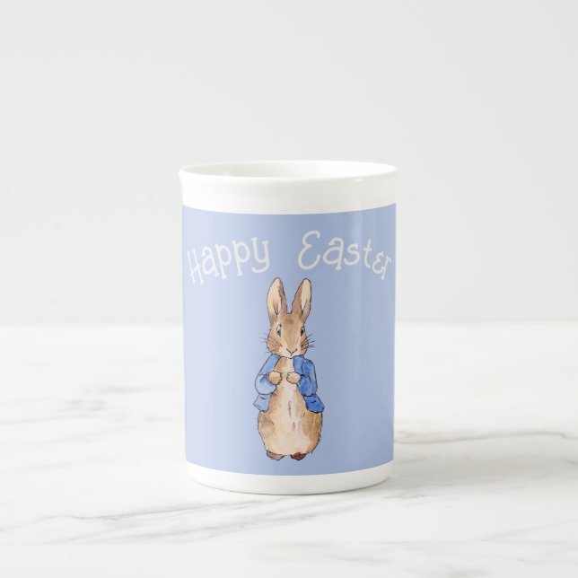 Taza De Porcelana conejo de Pascua (Frente)