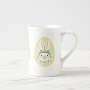 Taza De Porcelana Conejo de Pascua, tazón de porcelana ósea